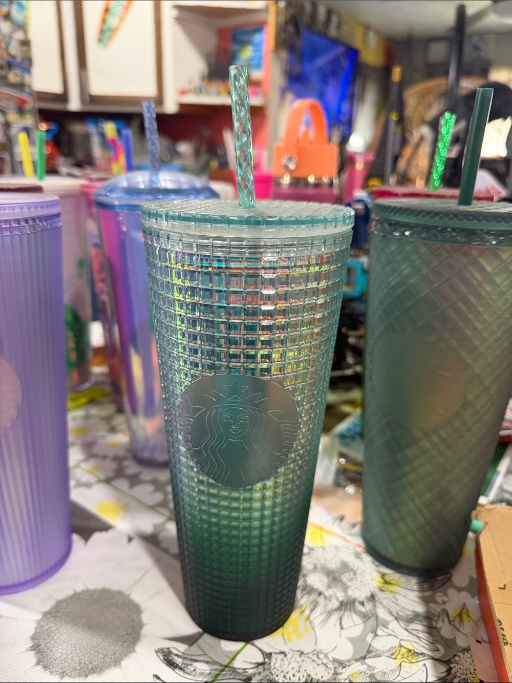Starbucks Textured Emerald Tumbler with Lid